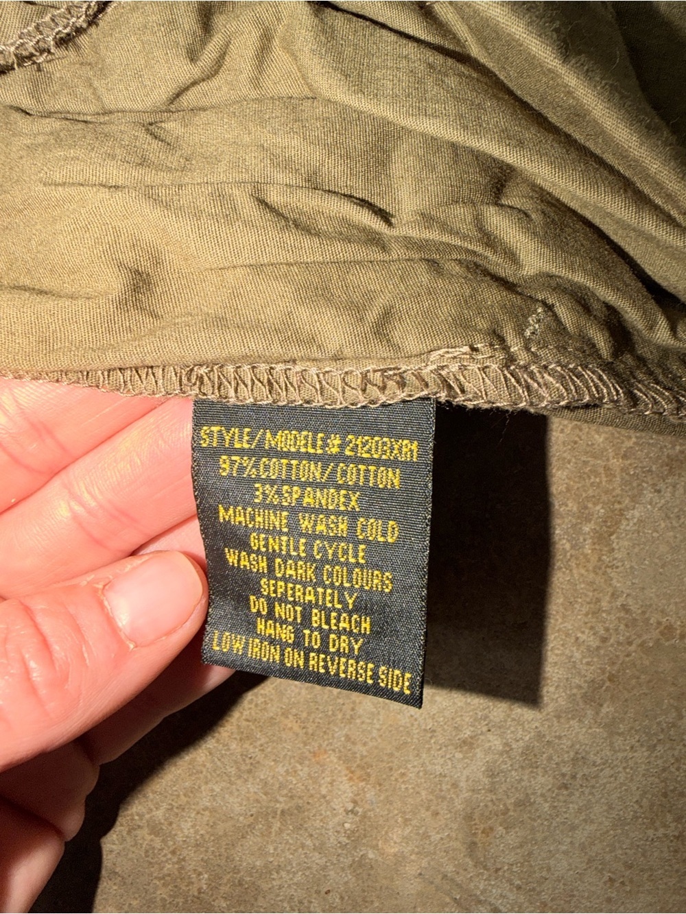 Women’s 2X High-Rise Paperbag Chino Pants in Olive Utility XXL Cargo 2XL - Picture 10 of 11